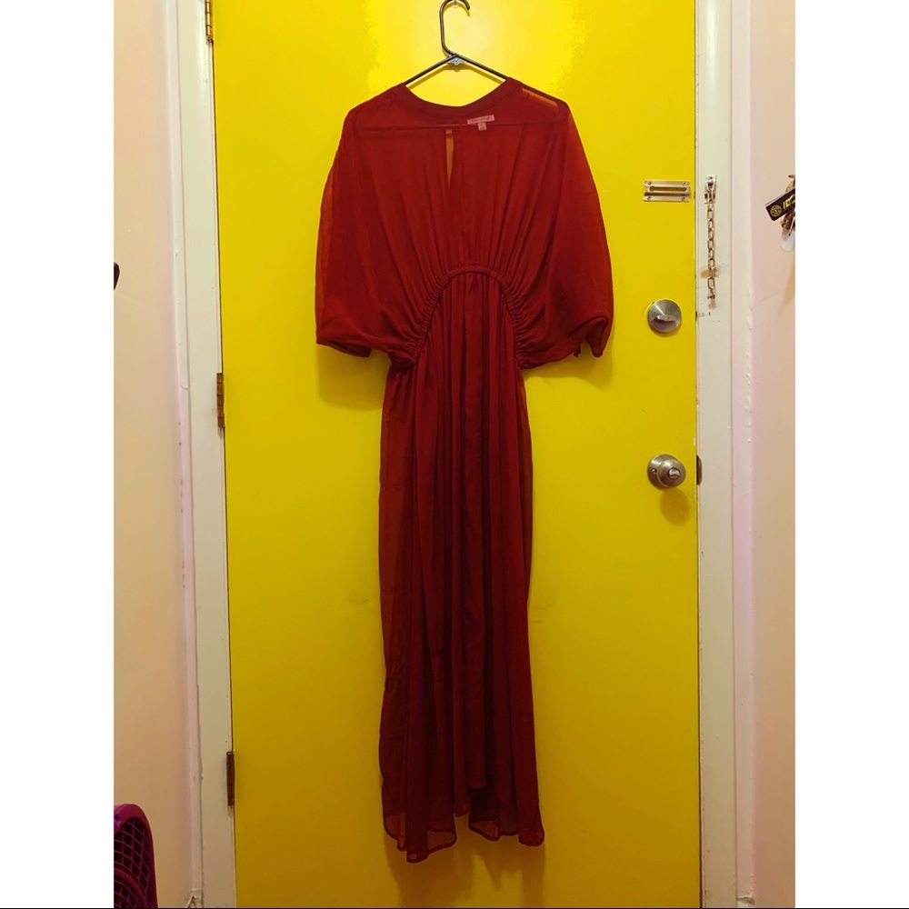 Sheer Red Dress